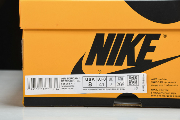 air jordan 1 high og "yellow toe" 555088-711