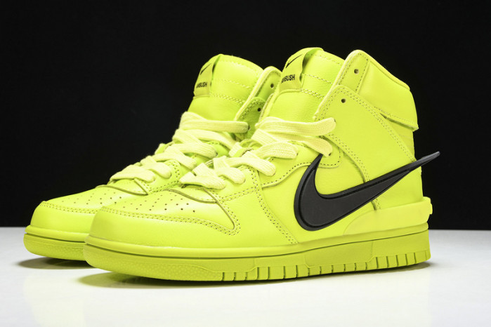 nike dunk high ambush flash lime cu7544-300