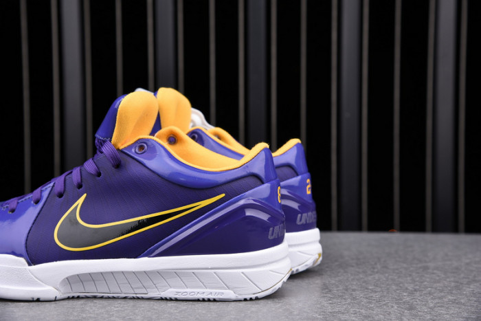 nike kobe 4 protro undefeated los angeles lakers - cq3869-500