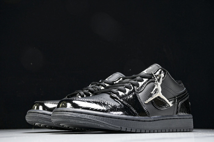 air jordan 1 low “black croc” hj7743-010