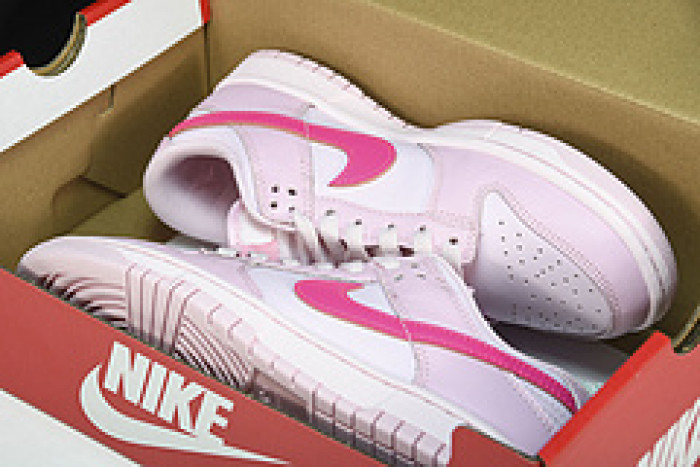 nike dunk low triple pink (ps) - dh9756-600