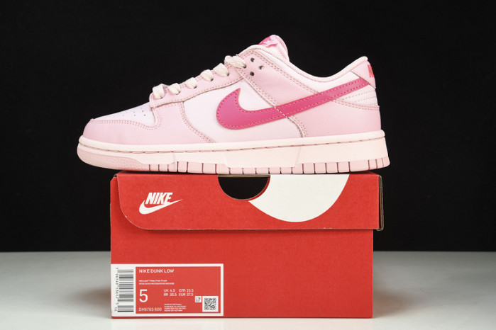 nike dunk low triple pink (ps) - dh9756-600