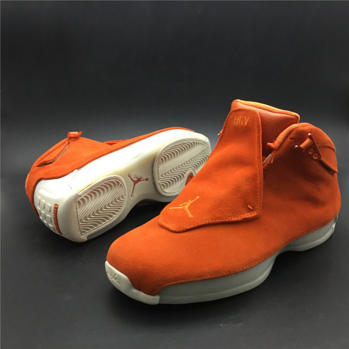 jordan 18 retro campfire orange - aa2494-801