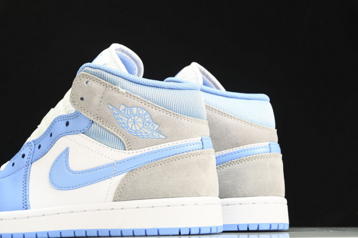jordan 1 mid university blue grey - dx9276-100