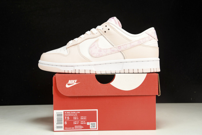 nike dunk low essential paisley pack pink (w) fd1449-100