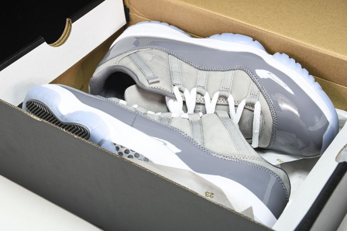 air jordan 11 low cool grey 528895-003