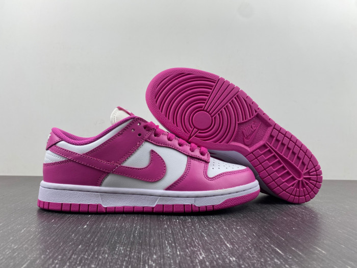 nike dunk low active fuchsia (gs) - fj0704-100