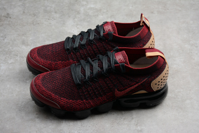 nike air vapormax flyknit 2 nrg team red vachetta tan at8955 -600
