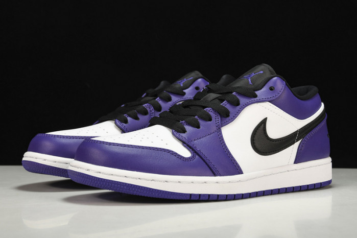 jordan 1 low court purple white - 553558-500