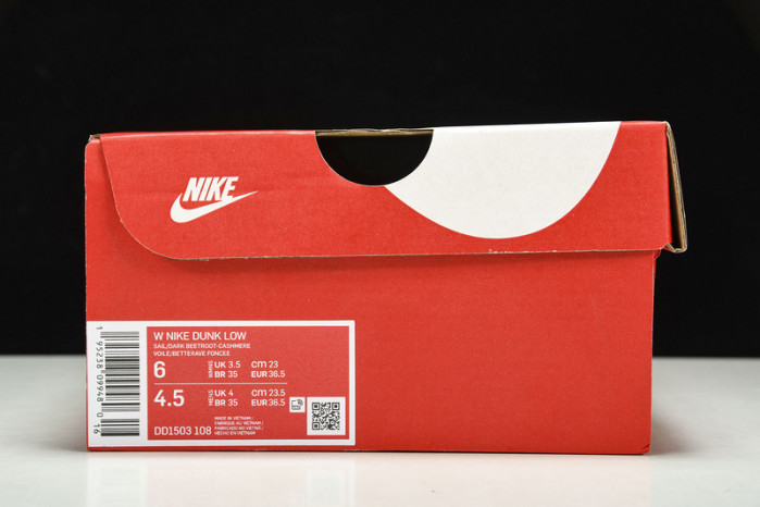 nike dunk low bordeaux dd1503-108