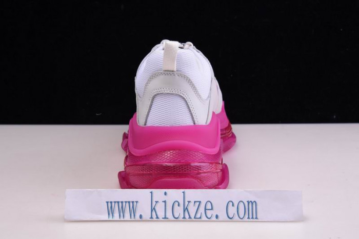 bl triple s trainers clear sole white pink 541624 w09oh 1012