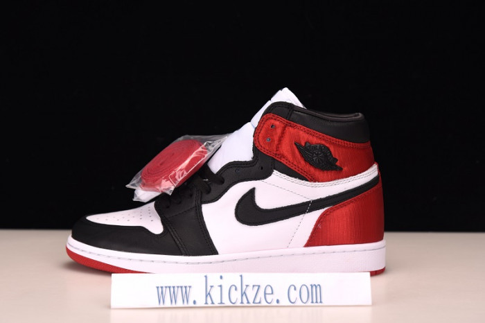 jordan 1 retro high satin black toe - cd0461-016