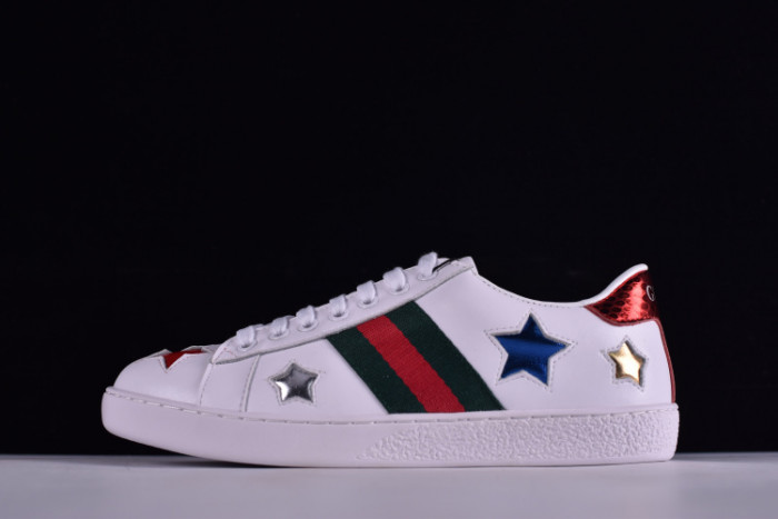 gc ace embroidered low-top sneaker with colorful stars 431942-a38g1
