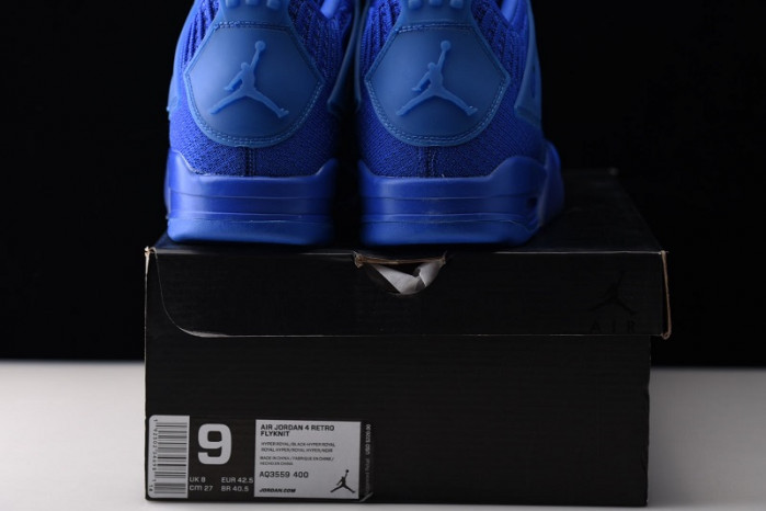 air jordan 4 flyknit “hyper royal” aq3559-400