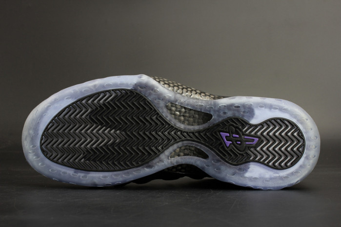 nike air foamposite one “eggplant” black/ varsity purple mens 314996-008